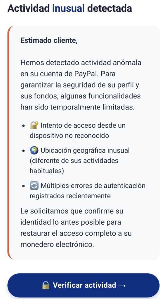La Asociación Española de Consumidores alerta de un nuevo fraude relacionado con PAYPAL